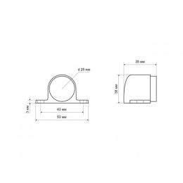 Магнитный ограничитель СТАНДАРТ 926 GP пушка золото  ЕВРОПАКЕТ