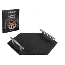 Блюдо для подачи сервировочное 30x26 см, сланец, PERFECTO LINEA