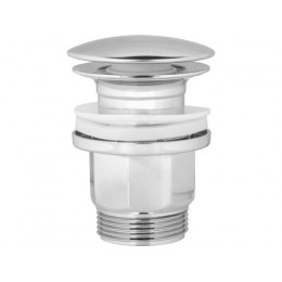 Выпуск для умывальника click/clack, большая крышка с переливом, хром, 1 1/4", AV Engineering