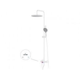 Душевая система (Lt) D35, серия Lotus белый, a-five