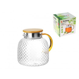 Чайник заварочный, стеклянный, 1300 мл, BAMBOO, PERFECTO LINEA