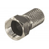 F-разъем для SAT, (с резиновым уплотнителем), цинк, L=20 мм PROconnect