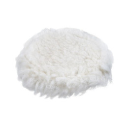 Полировальный круг 150мм, на липучке (натур.шерсть, короткая)