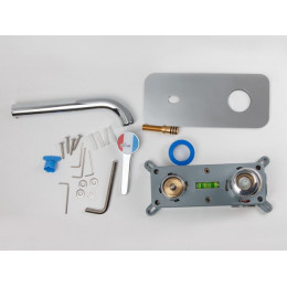 Смеситель для ванны (Lt) D35, серия Lotus хром, a-five