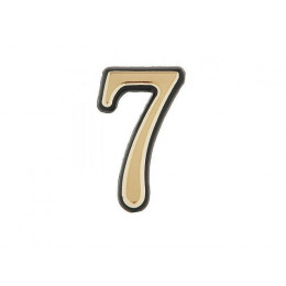 Цифра дверная АЛЛЮР пластик "7" золото