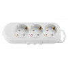 Розетка 3-ая переносная (с/з, 16А, 250В, з/ш) белая, BYLECTRICA