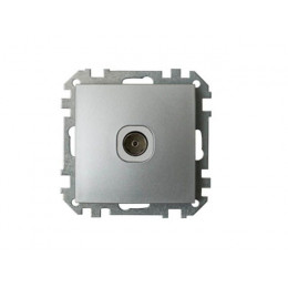 Розетка 1-ая телевизионная (скрытая) серебро, Стиль, Bylectrica