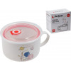 Кружка для супа с крышкой с паровыпуском, 850 мл, керамическая, COSMOS-2, PERFECTO LINEA