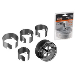 Набор кольцевых пил по дереву 60-95мм 5 предметов GEPARD (GP2201-05)