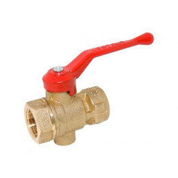 Кран шаровый 1/2" под манометр, PN1,6 МПа, 11Б27п11, Цветлит