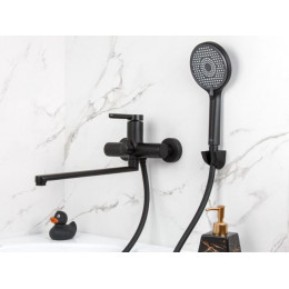 Смеситель для ванны (Lt) D35, серия Lotus черный, a-five