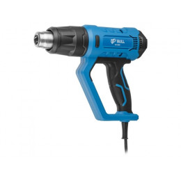 Термовоздуходувка BULL HG 6501 в чем. + набор сопл, 2000 Вт, 50-650 °С, плавная рег., LCD-дисплей