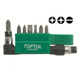 Набор бит 1/4" 30мм 8шт. TOPTUL