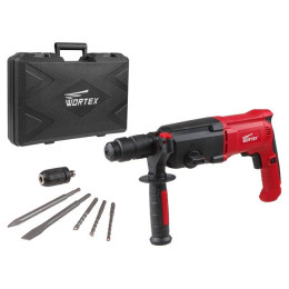 Перфоратор WORTEX RH 2427 X в чем. + (2 зубила, 3 сверла)