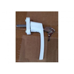 Ручка с ключом для пластиковых окон  SWH-T 37.1(02) 9016 Белая (WH008) ЛДМ