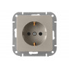 Розетка 1-ая (скрытая, с/з) песочная, Astrum, BYLECTRICA