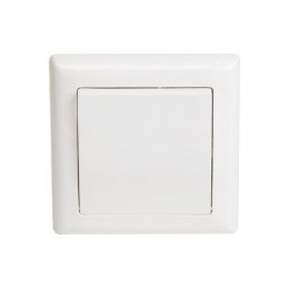 Выключатель двухполюсный (скрытый, винт. зажим) белый, DARIA, MUTLUSAN