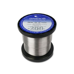 Припой ПОС 61 проволока, катушка ф1мм (200г)