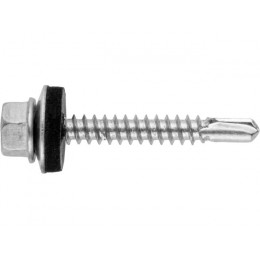 Саморез кровельный 6.3х51 мм цинк, шайба с прокл., PT3 (2000 шт в коробе) STARFIX