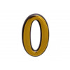Цифра дверная АЛЛЮР пластик "0" золото