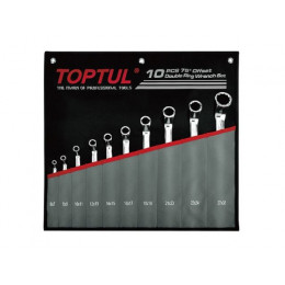 Набор ключей накидн. 6-27мм, 75° 10 шт. TOPTUL