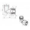 Колено 16(2.0) х 1/2" нар. для труб PEX, AV Engineering (инд. упак.)
