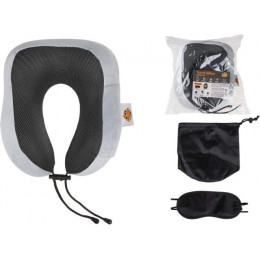 Подушка для путешествий с эффектом памяти, набор (маска для сна, чехол), серый, ARIZONE
