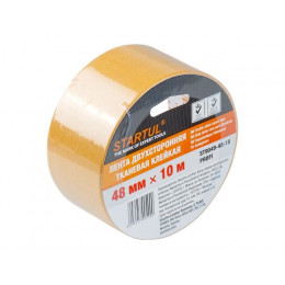 Лента двухсторонняя тканевая клейк. 48ммх10м STARTUL PROFI (ST9049-48-10)