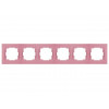 Рамка 6-ая горизонтальная розовая, RITA, MUTLUSAN