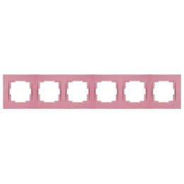 Рамка 6-ая горизонтальная розовая, RITA, MUTLUSAN