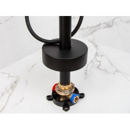 Смеситель для ванны (Lt) D35, серия Lotus черный, a-five