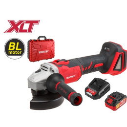 Аккум. углошлифмашина WORTEX CAG 1812 E в чем. ALL1 XLT SET БЕСЩЕТ., 18 В, 125 мм, 8000 об/мин