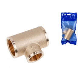 Тройник ред. 1" вн. х 3/4" вн. х 1" вн., AV Engineering (инд. упак.)