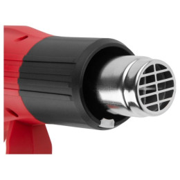 Термовоздуходувка WORTEX HG 6120-1 в чем. + набор сопл 2000 Вт, 2 режима, 60-600 °С, LCD