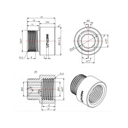 Удлинитель 1/2" вн.-нар. х 15 мм, AV Engineering (инд. упак.)