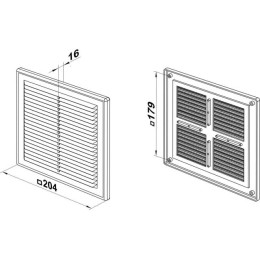 Решетка вентиляционная Seria1 2020 Vintage ZERNBERG
