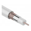 Кабель RG-6U+Cu (75 Ом), Cu/Al/Cu (1,0/Al/48х0,12 мм) 64%, (бухта 100 м), белый REXANT