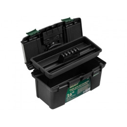 Ящик для инструмента пластмасс. 41х22х19,5 см (16") с лотком и органайз. 20236 ВОЛАТ