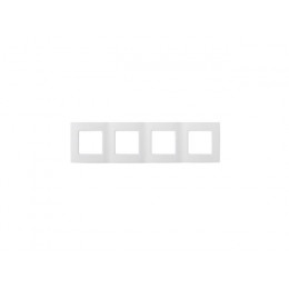 Рамка 4-местная белая, Мастер, BYLECTRICA