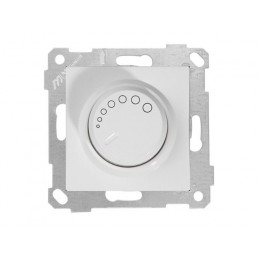 Выключатель поворотный (диммер) (скрытый, без рамки, винт. зажим, 600Вт) белый, RITA, MUTLUSAN