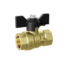 Кран шаровый для манометра 1/2" вн.-вн. бабочка 2М, LD