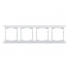Рамка 4-ая горизонтальная белая, DARIA, MUTLUSAN