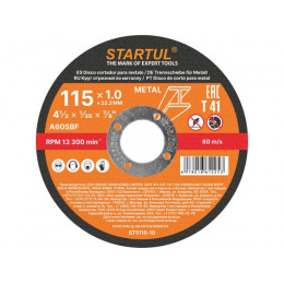 Круг отрезной 115х1.0x22.2 мм для металла STARTUL STANDART