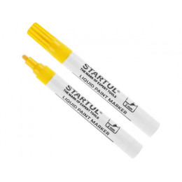 Маркер промышл. перманентный на основе жидк. краски желтый STARTUL PROFI (ST4360-04)