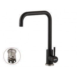 Смеситель для кухни (SUS 304) D35, серия ZAR черный AV Engineering