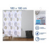 Шторка для ванной (12 колец в комплекте), 180x180 см, Harmony, блики, PERFECTO LINEA
