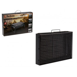Мангал-барбекю складной с решеткой, 43х29х23 см, сталь, PERFECTO LINEA