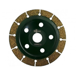 Чашка шлифовальная 125х22 мм по дереву, плоский, 25/30 (альфадиск) TRIO-DIAMOND