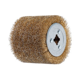 Щетка стальная с латунным покрытием 100х120 мм 0,3 мм WORTEX для WS 1012 S