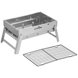 Мангал-барбекю складной с решеткой, 43х29х23 см, нержавеющая сталь, PERFECTO LINEA